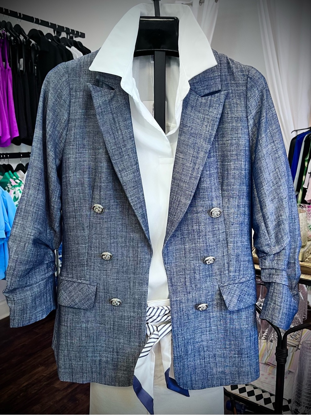25928 Denim Look Blazer